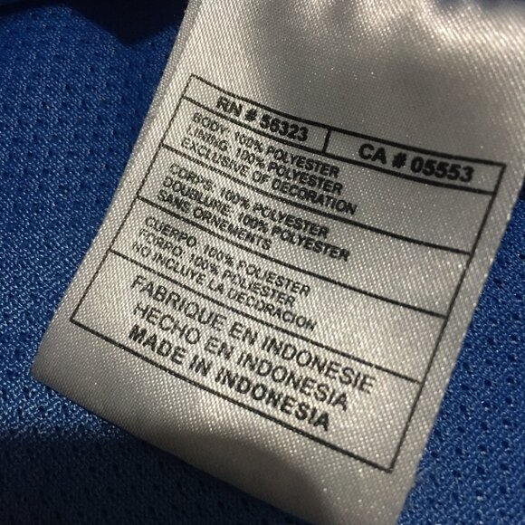 Vintage Y2K Nike Mens Tank Top XL Blue Center Swoosh Mesh Athletic Basketball - Picture 4 of 9